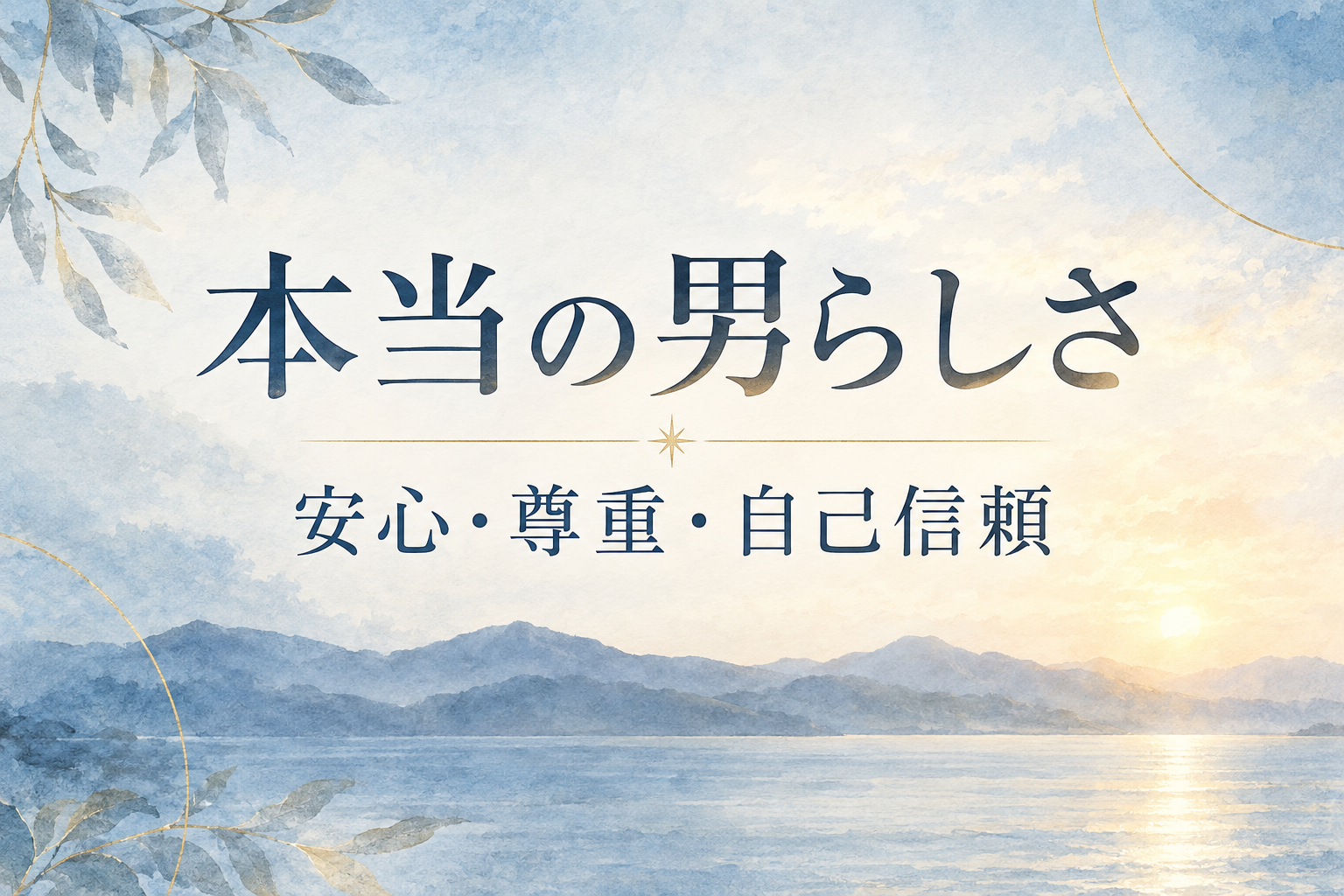 人間関係の悩みを解決するブログ：【男性のためのグループ遠隔ヒーリング】本当の男らしさの土台にある「安心・尊重・自己信頼」
